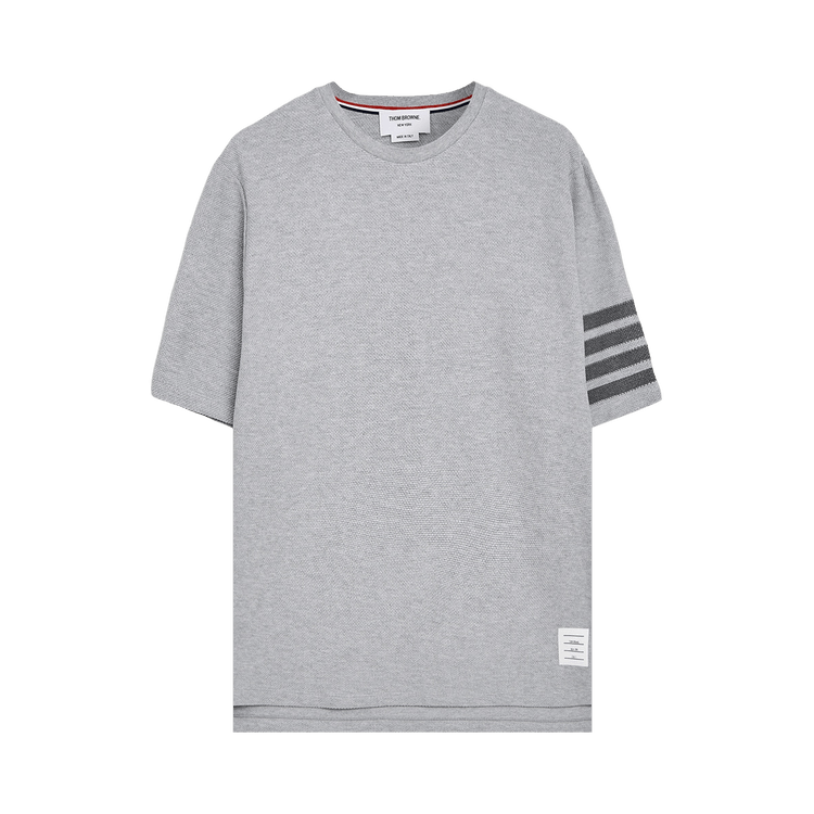 Thom Browne 4 Bar Short-Sleeve Tee "Pale Grey"