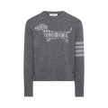 Thom Browne Holiday Hector Classic Crew Neck Pullover "Medium Grey"