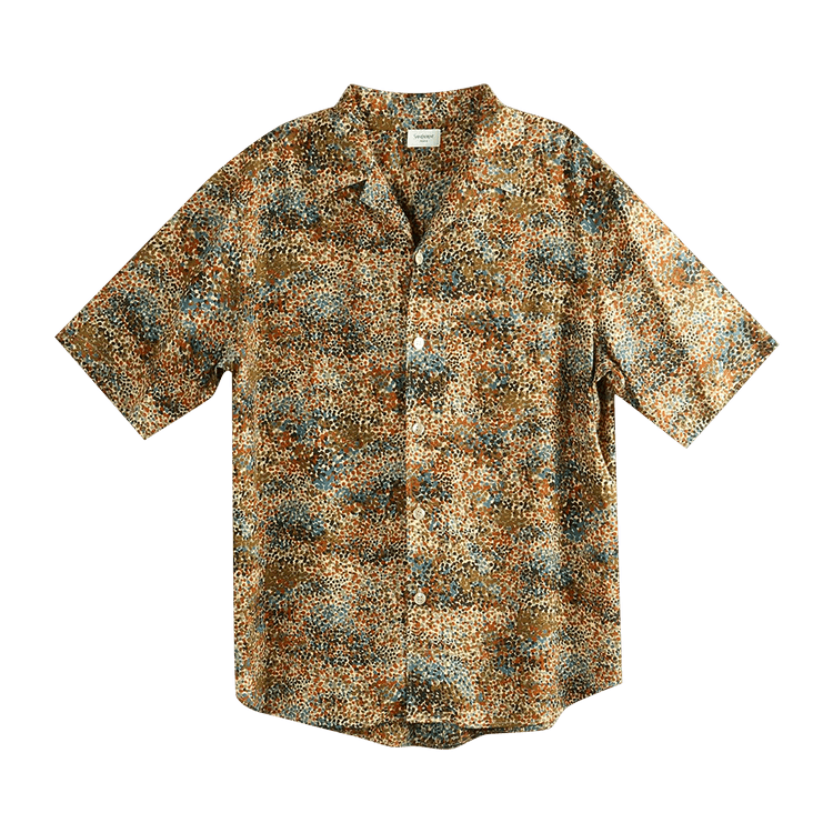 Saint Laurent Chemise Boxy Shirt "Multico Taupe/Khaki"