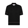 Thom Browne Stars & Snowflake Embroidery Polo Shirt "Black"