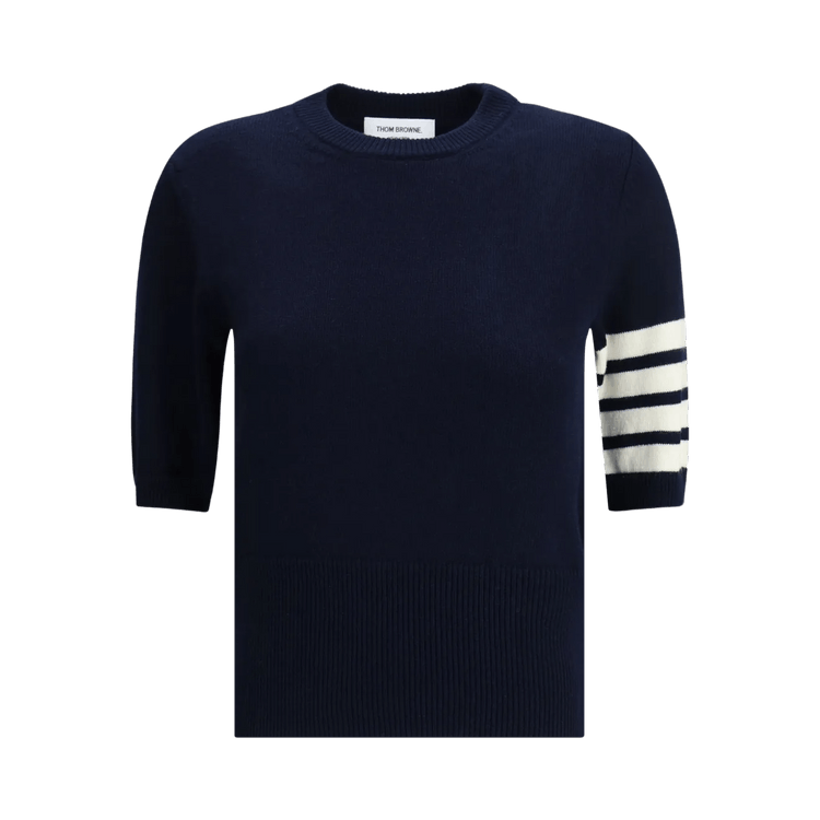 Thom Browne Classic Fit Short-Sleeve Tee "Navy"