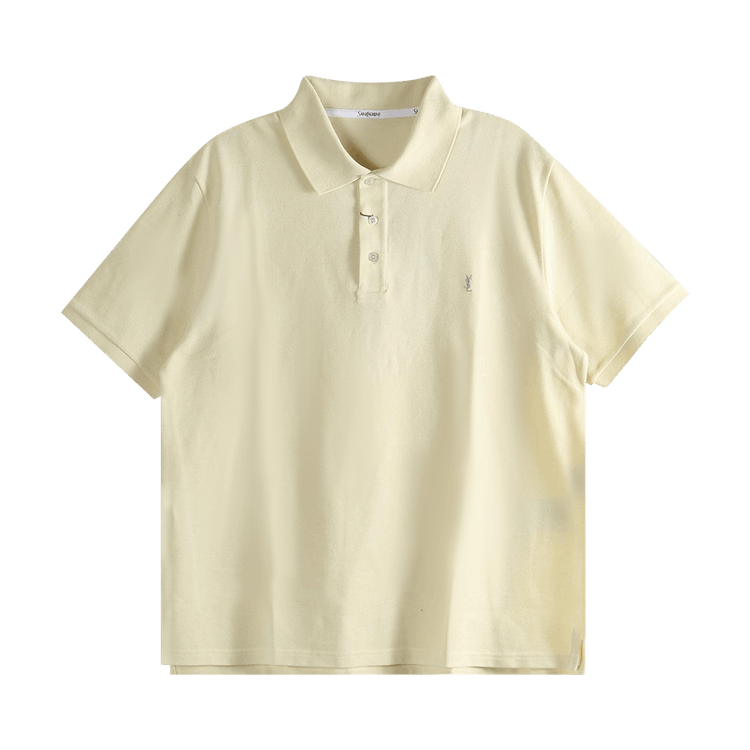 Saint Laurent Classique Bande Polo "Jonquille/Vert"
