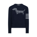 Thom Browne Holiday Hector Classic Crew Neck Pullover "Navy"