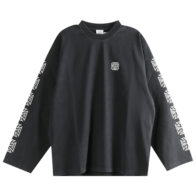 Vetements Biker Cross Sleeve Sweatshirt "Black"