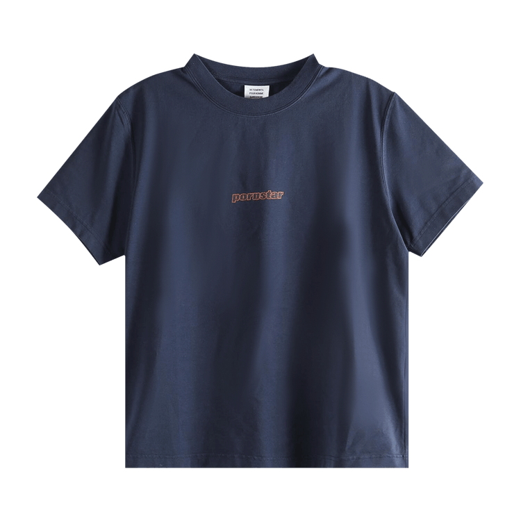 Vetements Pornstar Fitted T-Shirt "Navy"