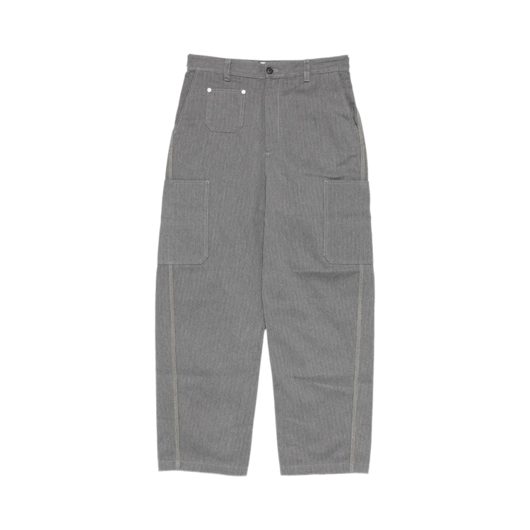 Givenchy Front Couture Seams Denim Trousers "Grey"