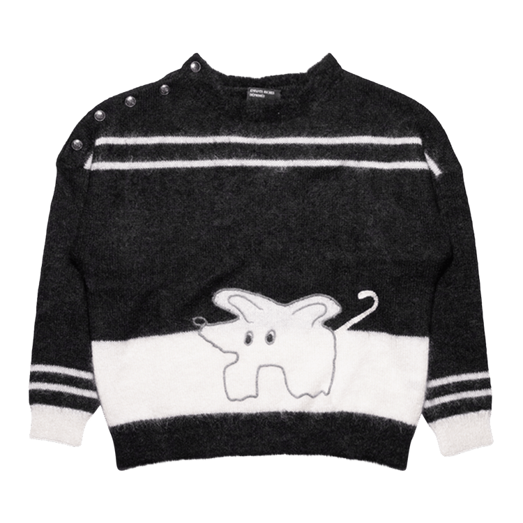 Enfants Riches Déprimés Mohair Rat Sweater "Black"