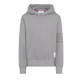 Thom Browne 4 Bar Overdyed Hoodie Pullover "Light Grey"