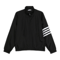 Thom Browne Zip Front Raglan Track Jacket "Black"