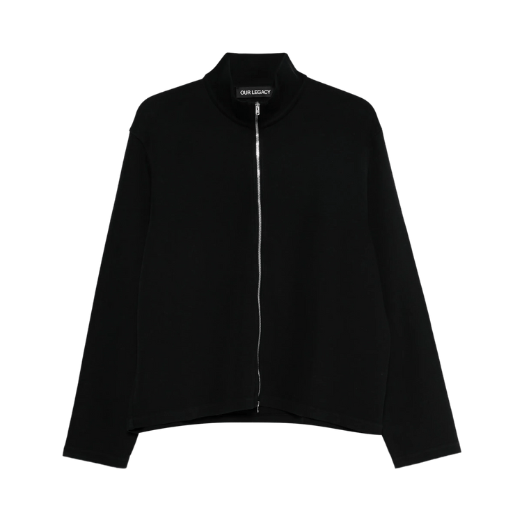 Our Legacy Shrunken Full Zip Jacket "Black Athletic Rib"