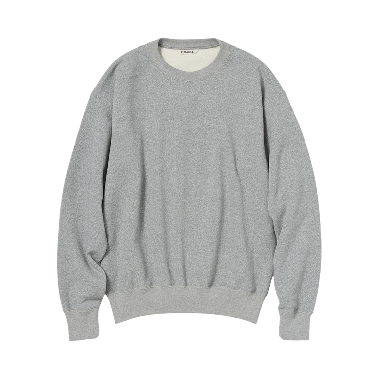 Auralee Smooth Soft BD Sweatshirt "Top Grey"