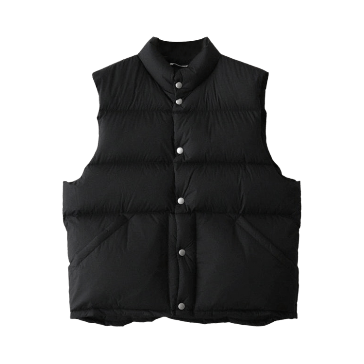 Auralee Super Light Nylon Ripstop Down Vest "Black"