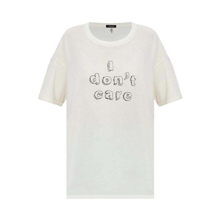 R13 I Dont Care Relaxed T "Ecru White"