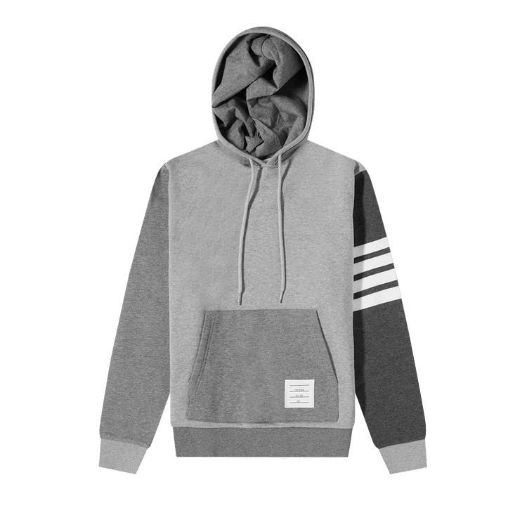 Thom Browne Tonal Fun Mix Hoodie Pullover "Tonal Grey"