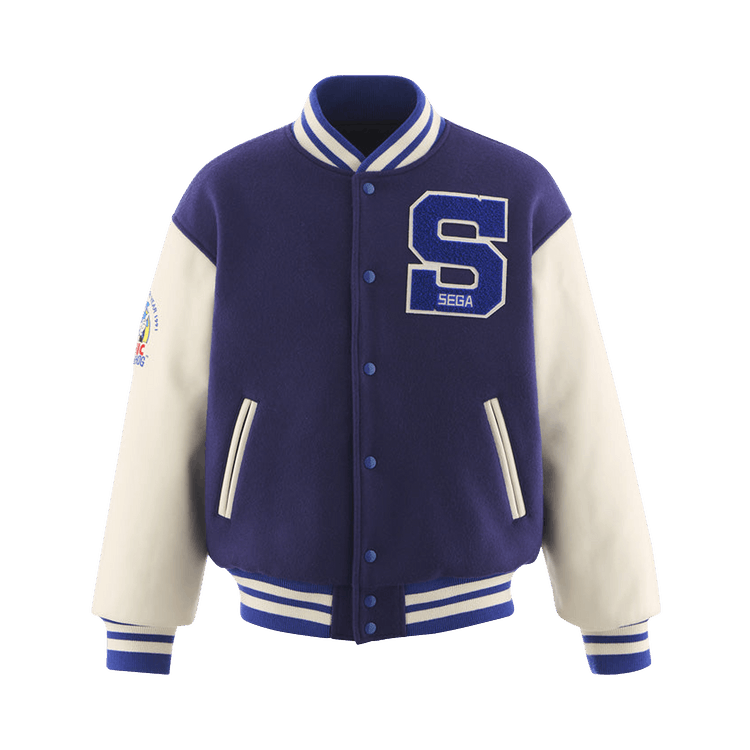 SAINT Mxxxxxx x Sega Varsity Jacket "Blue"