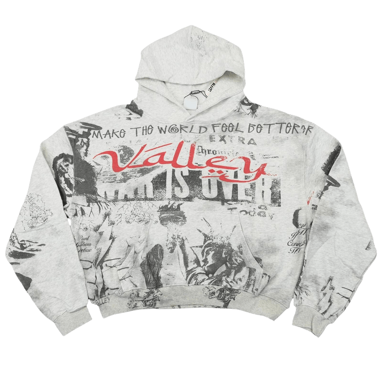Vale Forever Mural Hoodie "Grey"