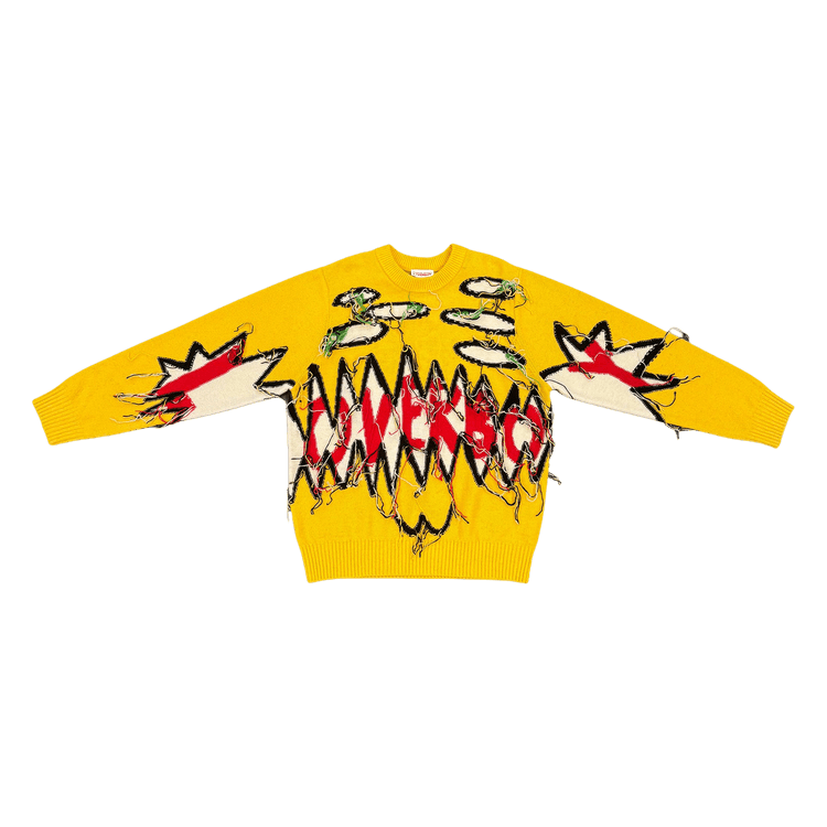 Charles Jeffrey Loverboy Guddle Logo Jumper "Yellow"