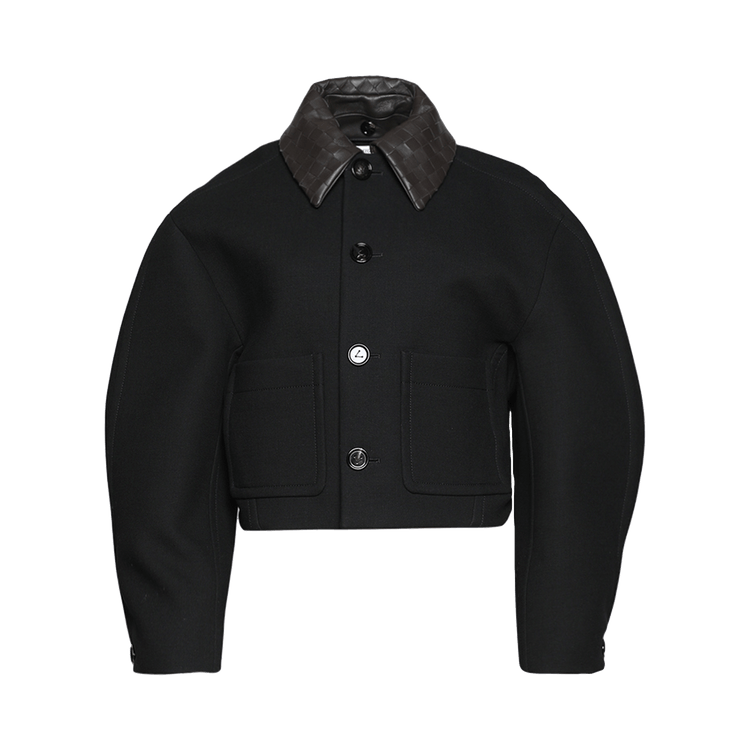 Bottega Veneta Structured Double Cotton Jacket "Black"