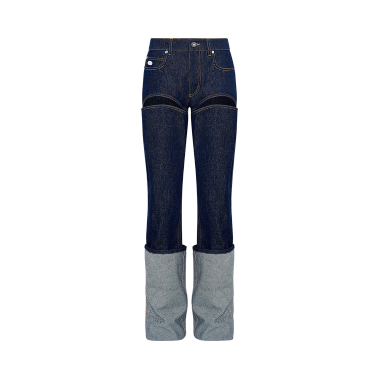 Jean Paul Gaultier Cutout Cuffed Jeans "Indigo"