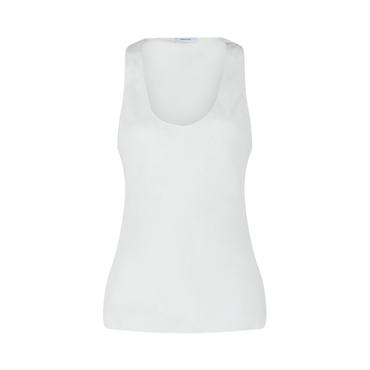Ferragamo Silk Tank Top "White"