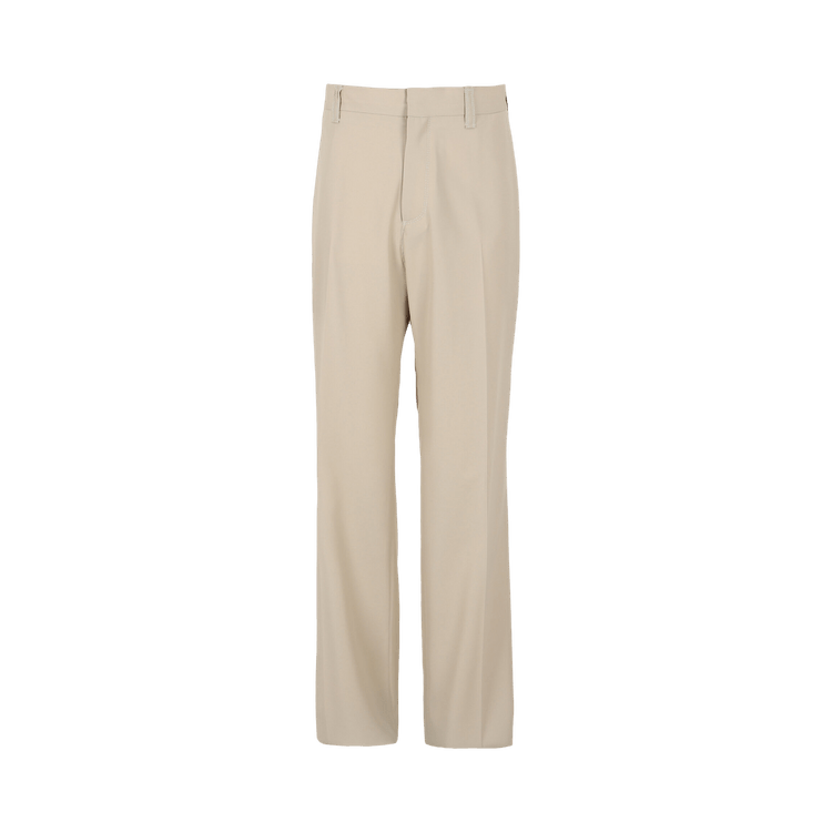 Ferragamo Stitched Wide Leg Trousers "Tan"