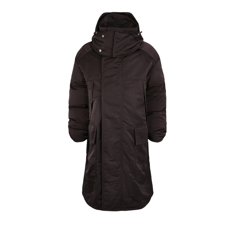 Givenchy Long Oversized Hooded Parka "Dark Brown"