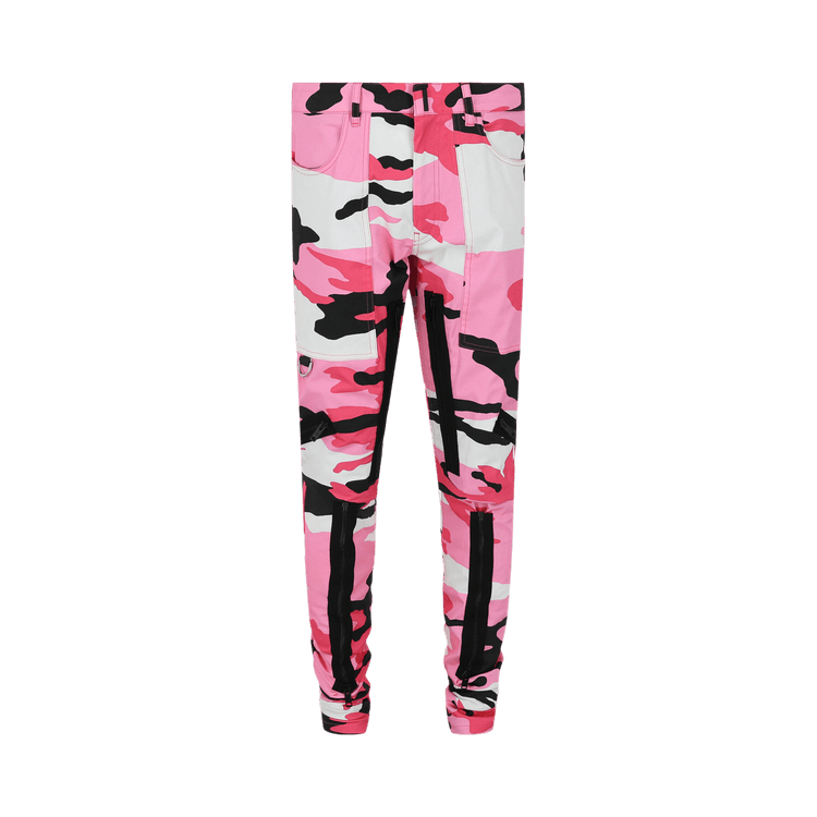 Givenchy Camo Print Pants "Black/White/Pink"