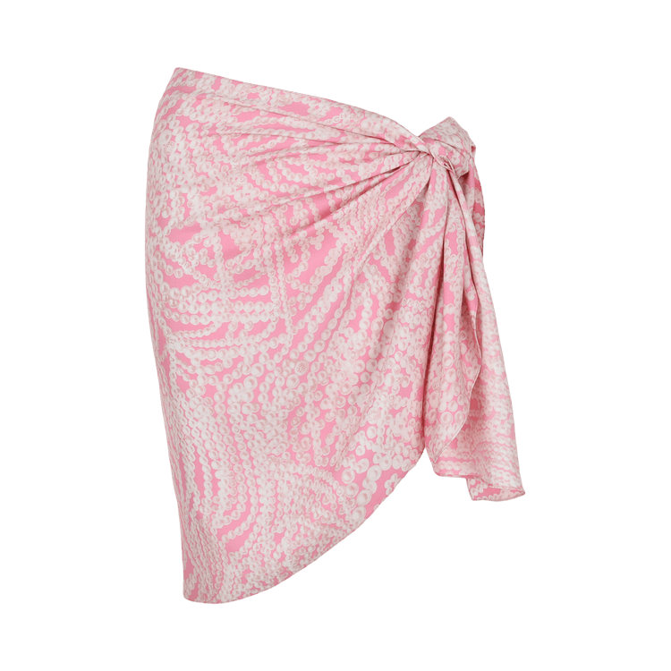 Givenchy Pearl Print Sarong "Pink/White"
