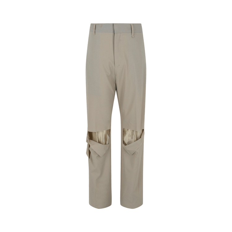 Givenchy Destroyed Straight Fit Pants "Stone Grey"