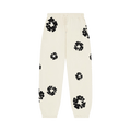Denim Tears Black Cotton Wreath Sweatpants "Oatmeal"