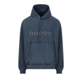 Balenciaga Oversized Drawstring Hoodie "Washed Navy"