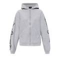 Balenciaga Standard Zip Hoodie "Light Heather Grey/Black"