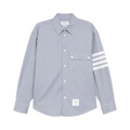 Thom Browne 4 Bar Stripe Oversized Shirt "Light Blue"