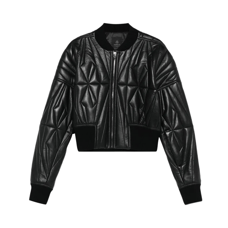 Rick Owens x Moncler Woven Geocamo Cropped Jacket "Black"