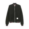 Thom Browne Oversized Funnel Neck Zip Up Jacket "Green Melange"