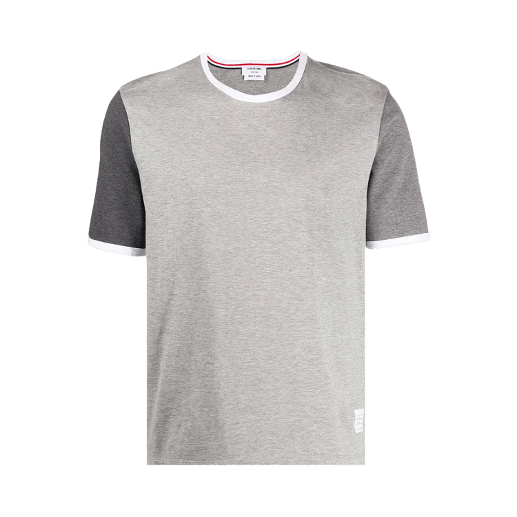 Thom Browne Short-Sleeve Ringer Tee "Tonal Grey"