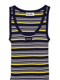 Miu Miu Canotta Stripe Top "Bleu"
