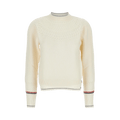 Thom Browne Pointelle Fair Isle Crew Neck "White"