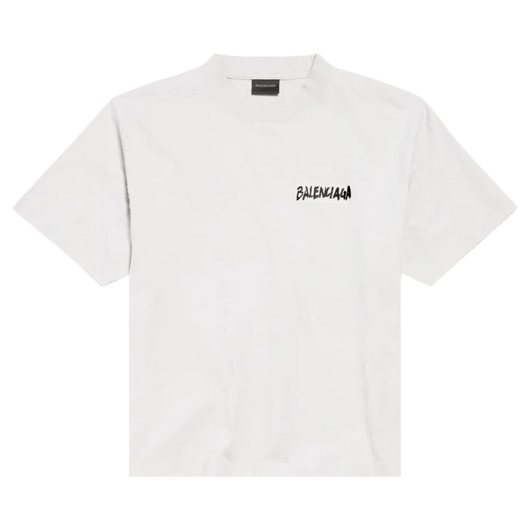 Balenciaga Medium Fit Crew Neck T-Shirt "Dirty White"