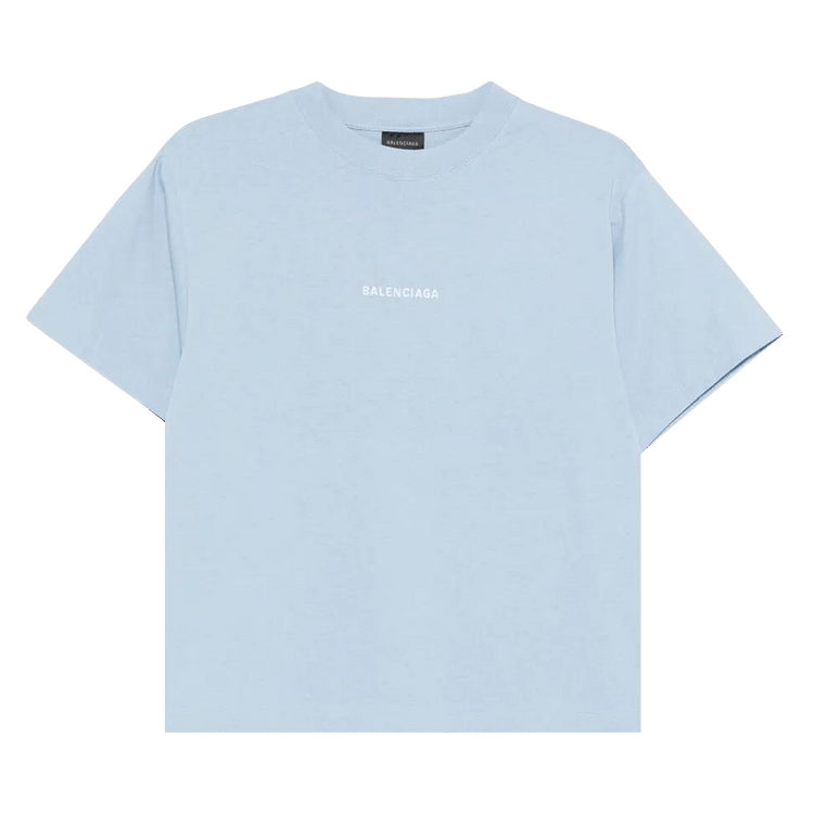 Balenciaga Medium Fit T-Shirt "Light Blue/White"