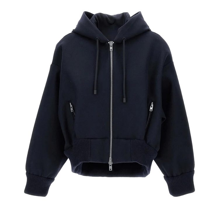 Simone Rocha Hooded Zip-Up Bomber Jacket "Navy/Jet"