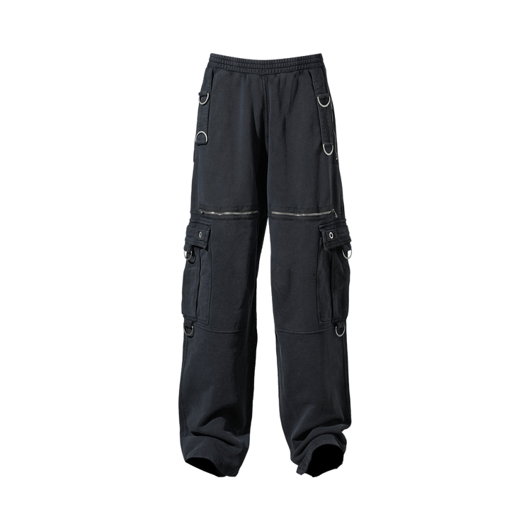 Balenciaga Cargo Sweatpants "Faded Washed Black"