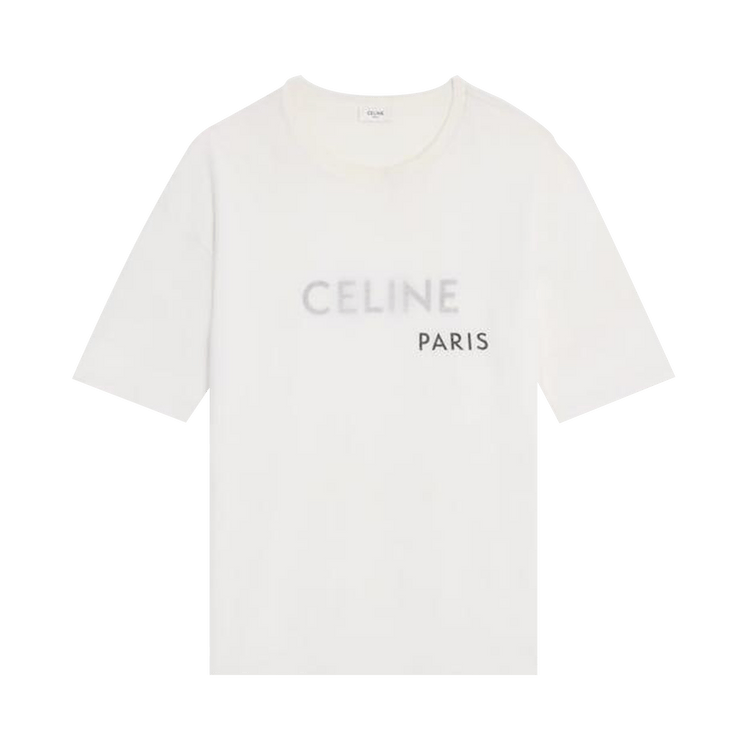 CELINE Double Layers T-Shirt "Off White/Black"