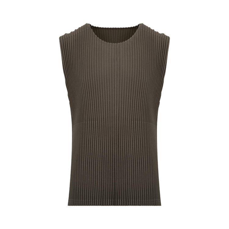 Issey Miyake Tailored Pleats 2 Top "Mudstone Grey"