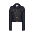 Thom Browne Shrunken Fit Denim Jacket In Japanese Selvedge Denim "Navy"