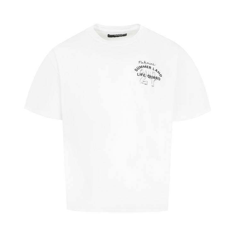Nahmias Life Guard Script Boxy T-Shirt "White"