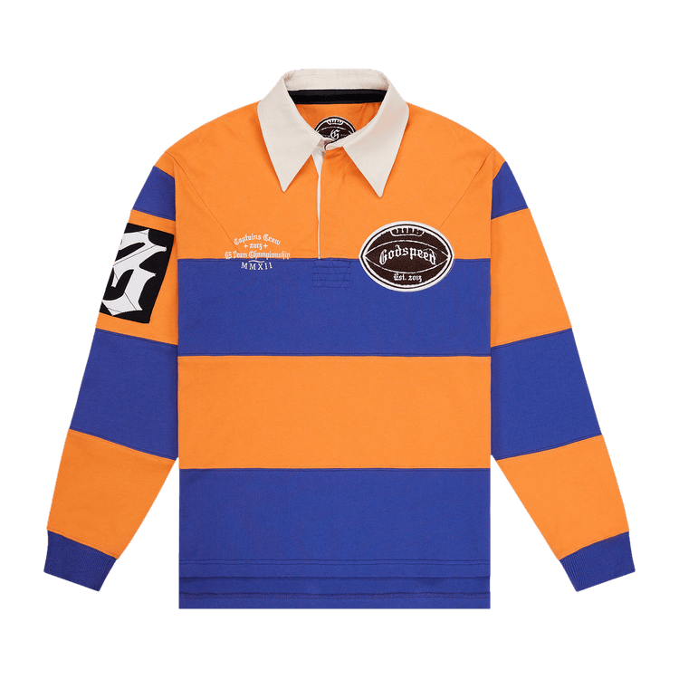 Godspeed Classic Field Rugby Shirt "Orange/Blue"