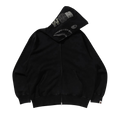 BAPE Garment Dye Shark Relaxed Fit Full Zip Hoodie "Black"