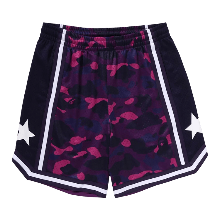 BAPE Color Camo Mesh Relaxed Fit Shorts "Purple"