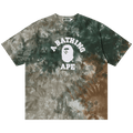 BAPE Dye College Relaxed Fit Tee "Green"